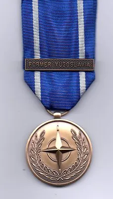 Nato Medal With Clasp; Former Yugoslavia  Miniature  Medal • £10.95
