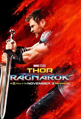 Marvel Wall Print Poster Wall Decor Film Thor: Ragnarok Movie Promo Sci-fi Gift • $11.99