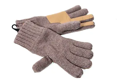 UGG'S Australia  Gloves Men's Brown Knit Gloves Palm Patch Size S/M • $27.47