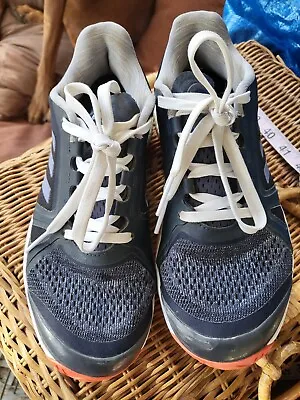 Adidas X Stella McCartney Women 5.5 Barricade Boost Tennis Shoe Gray Orange  • $28