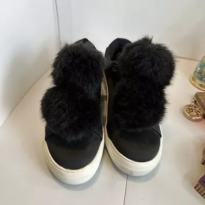MOSSIMO Women’s Black Boots Size 8 Target Pom Pom Shoes • $25