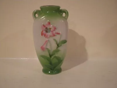 Vintage Made In Occupied Japan Minature Vase 4  Hand Painted • $8