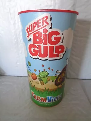 7-11 Super Big Gulp - Farmville - Re-Useable Plastic Cup - 2010 • $19.75
