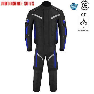 Motorcycle Race Suit Cordura Waterproof Motorbike Racing Jacket Trouser Armoured • $93.07