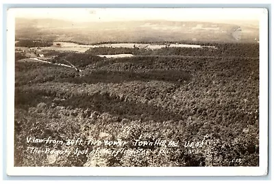 1935 View From 80th Fire Town Hill Maryland MD RPPC Photo Vintage Postcard • $19.47