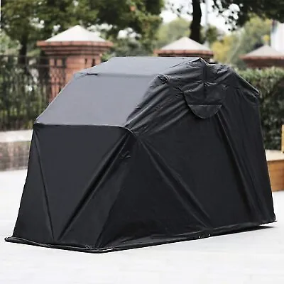 Heavy Duty Motorcycle Shelter Shed Cover Storage Garage Tent/ Large 106  Long • $269.99