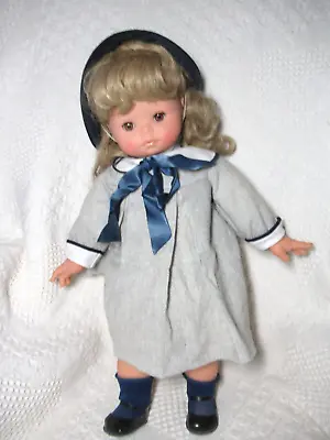 Zanini Zambelli Doll School Girl Blonde Hair Brown Sleep Eyes Italy 19  • $28