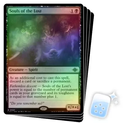 FOIL SOULS OF THE LOST X4 The Lost Caverns Of Ixalan LCI Magic MTG MINT CARD • $3.59