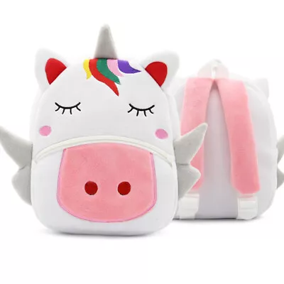  Children's Cartoon Animal Unicorn Reduced Plush Backpack Backpack Zoo Series • £16.69