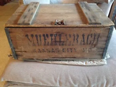 MUEHLERACH BREWERY KANSAS CITY MISSOURI Vintage Wood Crate • $334.01