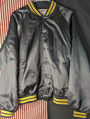 Vintage Hartwell US Bomber Jacket Excavator Black & Yellow Jacket Mens XL 46-48 • $35