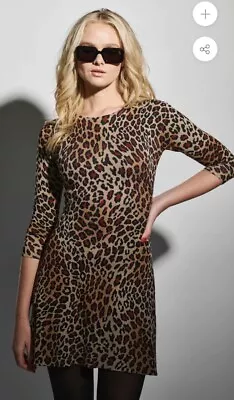 Wheels And Dollbaby Leopard Knit Sweater Dress Size 8 • $75