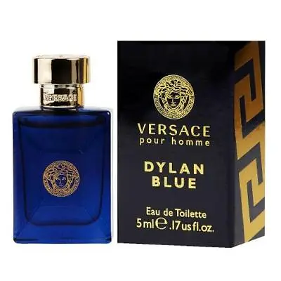 Versace Dylan Blue Pour Homme Mini 0.17 Oz  5ml Cologne For Men Brand New In Box • $9.99