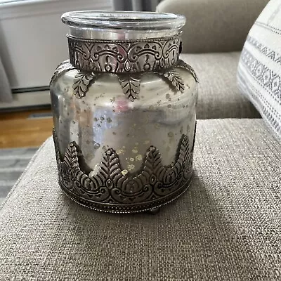 Vintage Pottery Barn Madeline Mercury Glass Vase • $55