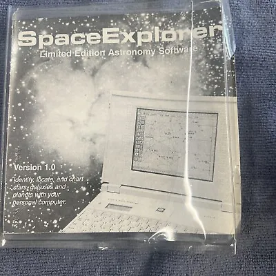 Vintage Space Explorer Floppy Disk Disc MS-DOS Windows 1.0 Astronomy Software • $14