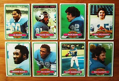 1980 Topps Football DETROIT LIONS Team Set • $12.99