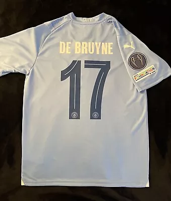 De Bruyne #17 Small Home UCL Jersey Soccer Football S Manchester • $53.99