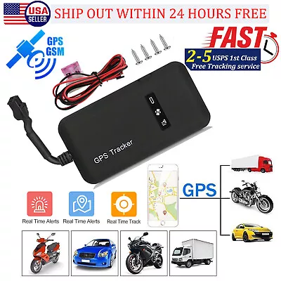 Real-time GPS Tracker Tracking Locator Device GPRS GSM Car/Motorcycle Anti Theft • $16.99