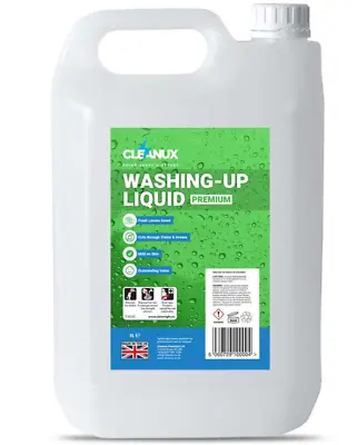 4 X Original Green Washing Up Dishwashing Liquid 5l - Long Lasting Suds • £24.90