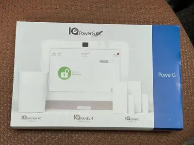 Qolsys IQ Panel-4 PowerG Home Alarm Kit W/ 1-Motion 2-Window Sensors Verizon  • $350