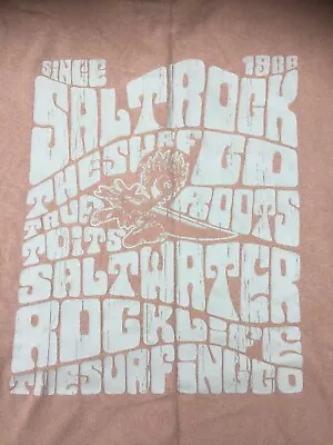 Saltrock XL Front Logo Branded Board T-shirt With Design Print On Back- Size: XL • £2.99