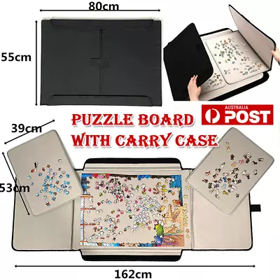 Jigsaw Puzzle Carrier Portable Work Surface 1000 Piece Holder Deluxe W/ Bag 2024 • $65.54