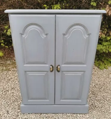 £295 • Buy Lightly Distressed Solid Pine Linen/pantry/utility Storage Cupboard Plummett F&b