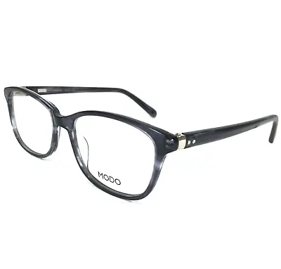 Modo Eyeglasses Frames MODEL 6523 BLUBK Blue Square Full Rim 51-17-142 • $119.99