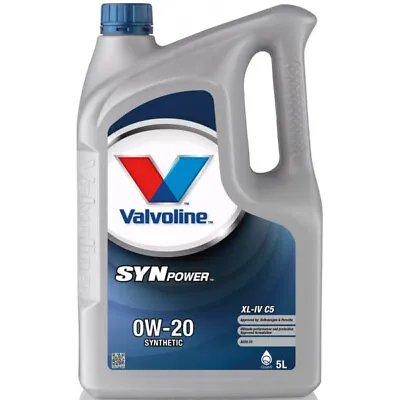 £75.37 • Buy 0w20 Fully Synthetic Valvoline SynPower XL-IV C5 0W20 5 Litre Engine Oil - 88286