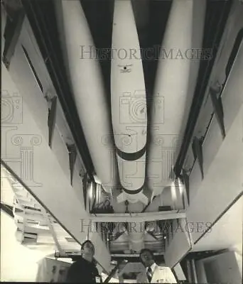 1973 Press Photo Full-Size Mockup Of The Proposed Airplanes B-1 Bomber • $19.99