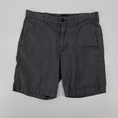 J Crew Shorts Mens 31 Gray Chino Lightweight Outdoor Casual Preppy * • $3.49
