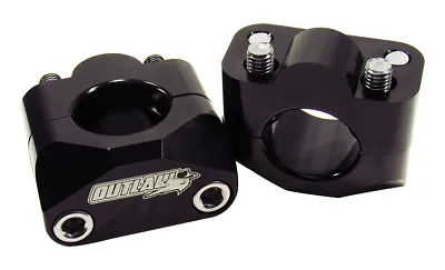 Black Universal Bar Clamp Riser Taper Handlebar Dirt Bike ATV Quad 7/8  1 1/8  • $26.95