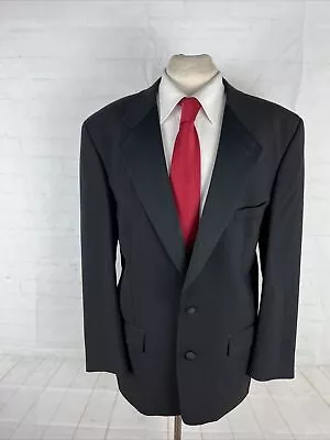 Perry Ellis Men's Black Solid TUXEDO Blazer 42R $695 • $68.78