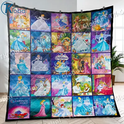 Cinderella Blanket Cinderella Quilt Cinderella For Girl Quilts • $59.95