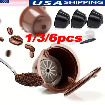 3x Refillable Coffee Capsule Cup For Dolce Gusto Nescafe Reusable Filter Pods US • $6.40
