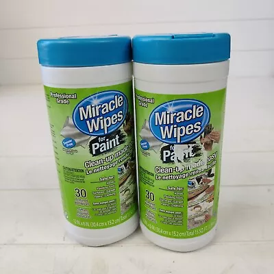 Lot Of 2 Miracle Wipes For Paint Textured Wet Wipes ☆30 - 12  X 6  Per Package☆ • $15.99