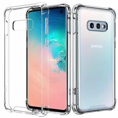 $4.95 • Buy Shockproof Tough Gel Clear Case Cover For Samsung Galaxy S7 Edge S8 S9 S10 Plus