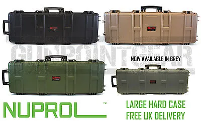 £109.99 • Buy Nuprol Large Hard Case Airsoft Rifle Storage  Black, Tan, Grey ,Olive - Wave