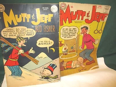 Mutt & Jeff 10 Cent Comics Set Of 2 • $9.99