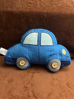 John Lewis Baby Blue Car Soft Toy Plush • £9.50