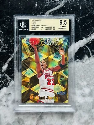 1997-98 Fleer Ultra Gold Stars #1 Michael Jordan BGS 9.5 Pack Odds 1:28800! • $69999.99