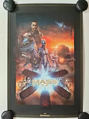 Mass Effect Saga Lithograph Art Print Poster Rare Merchandise Collectible N7 360 • $395