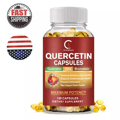 Quercetin With Bromelain & Zinc - Natural Immune Support Supplement 600MG • $13.29