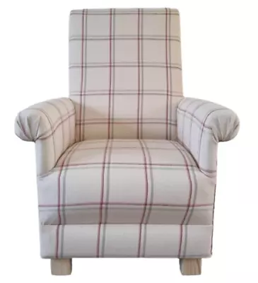 Laura Ashley Fabric Adult Chairs Armchairs Accent Floral Plain Corby Check Red • £229.99