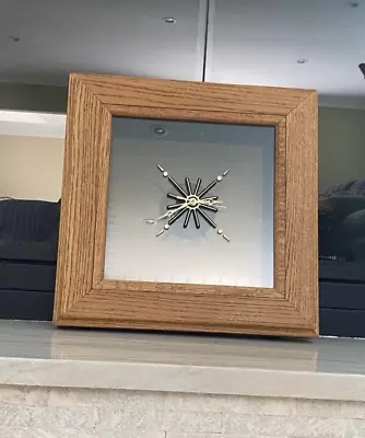 Vintage Infinity Mirror Lighted Clock Wooden Frame Signed Doug Durkee 1995 • $390
