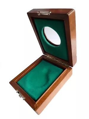 Vintage Military Wooden Box Deck Pocket Watch Golay Navy Marine Chronometer Case • $60.97