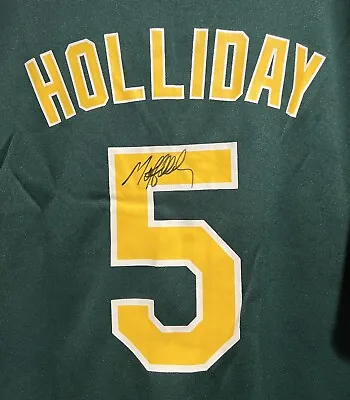 Matt Holliday Signed Jersey Authentic Autograph #5 A’s MLB Baseball Oak • $149.99