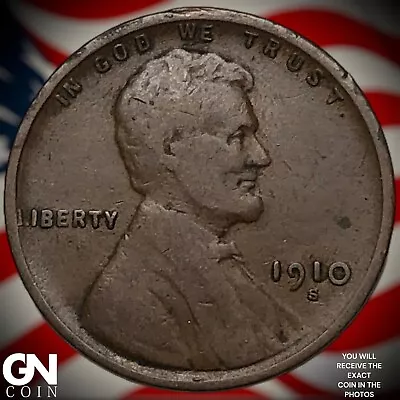 1910 S Lincoln Cent Wheat Penny Y2137 • $15