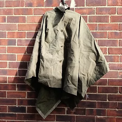 WW2 Style Rain Cape Poncho. Military Surplus Waterproof. WW2 Waterproof Cape • £25