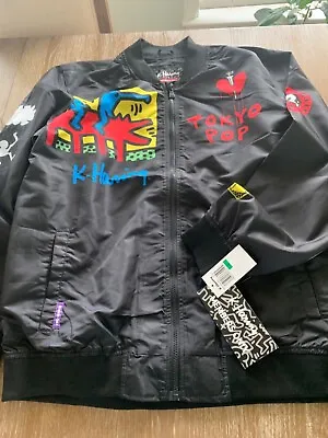 Keith Haring X Members Only Tokyo Pop Varsity Bomber Sz M | Art To Wear • $20